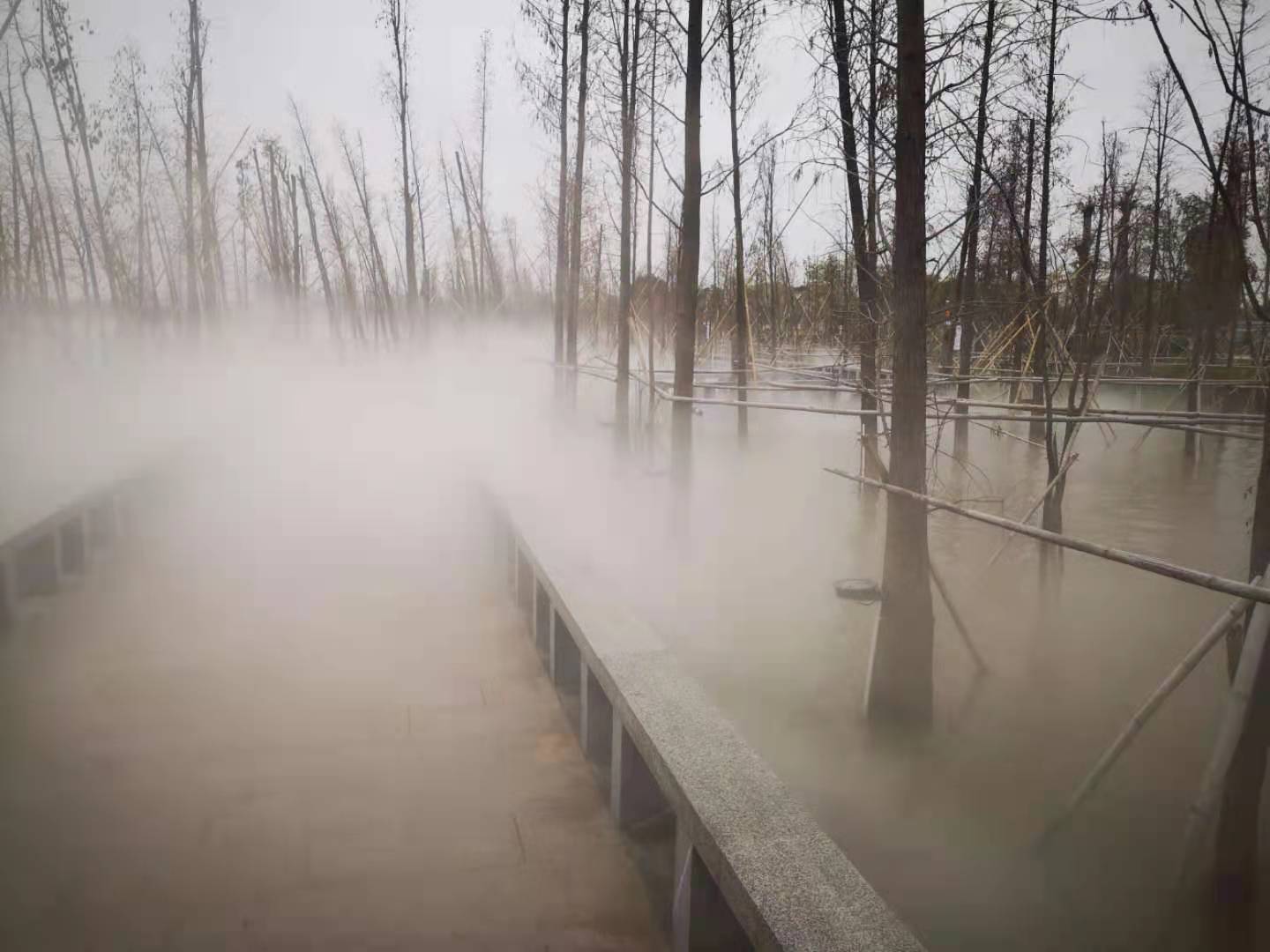 景观造雾,景观人造雾,高压微雾加湿设备